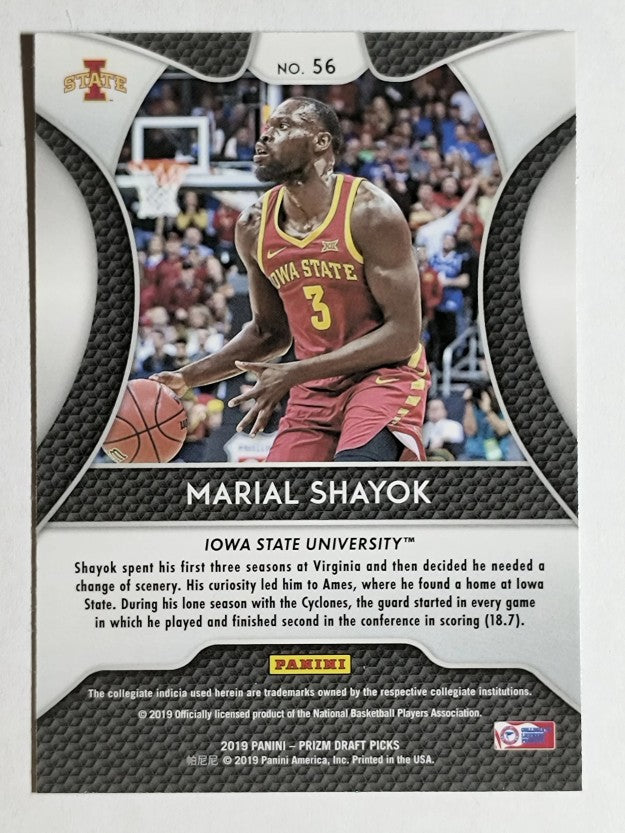 2019-20 Panini Prizm Draft Picks #56 Marial Shayok