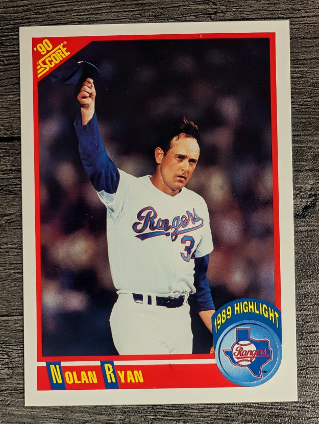 1990 Score #696 Nolan Ryan HL