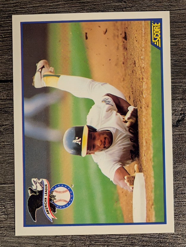 1990 Score #698 Rickey Henderson/ALCS-MVP