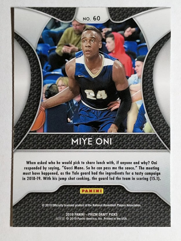 2019-20 Panini Prizm Draft Picks #60 Miye Oni