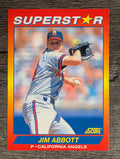 1992 Score 100 Superstars #19 Jim Abbott
