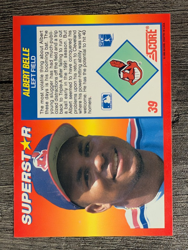 1992 Score 100 Superstars #39 Albert Belle