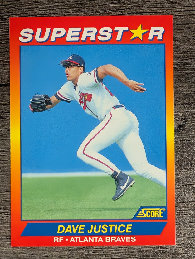 1992 Score 100 Superstars #42 Dave Justice