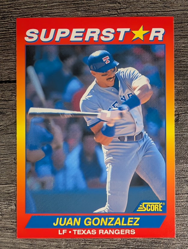 1992 Score 100 Superstars #69 Juan Gonzalez