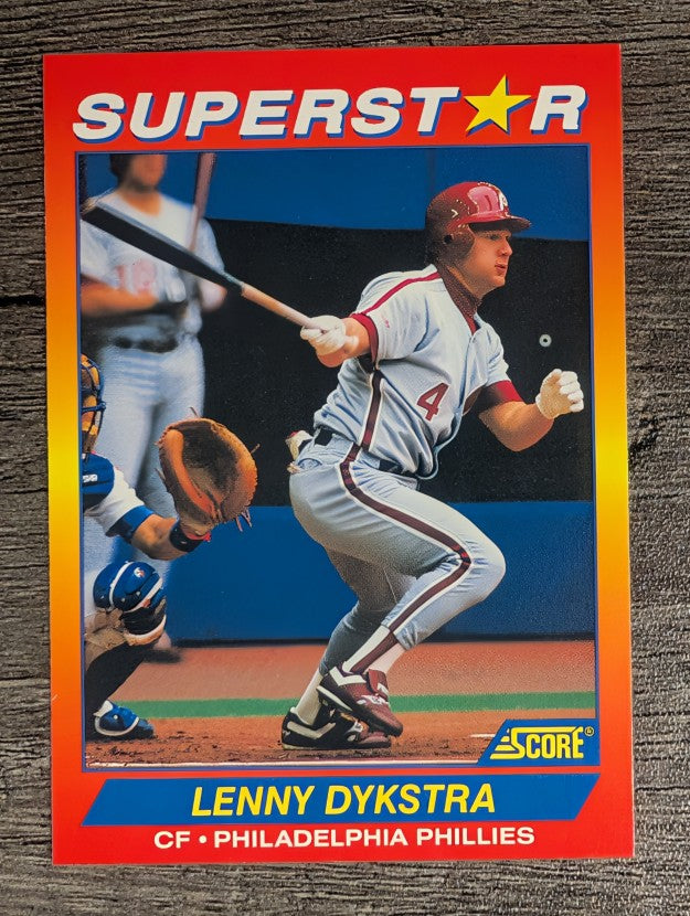 1992 Score 100 Superstars #86 Len Dykstra