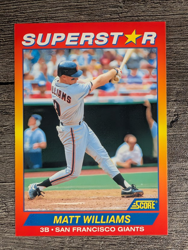 1992 Score 100 Superstars #95 Matt Williams