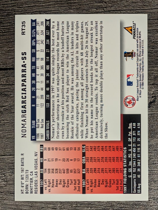 1998 Score Rookie Traded #35 Nomar Garciaparra