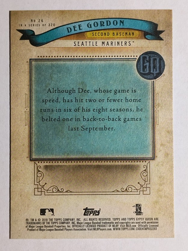 2019 Topps Gypsy Queen #26 Dee Gordon