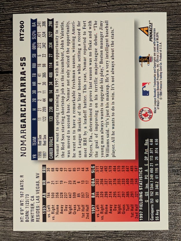 1998 Score Rookie Traded #260 Nomar Garciaparra ST