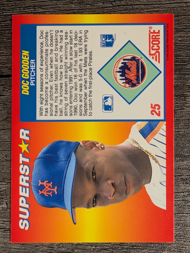 1992 Score 100 Superstars #25 Dwight Gooden