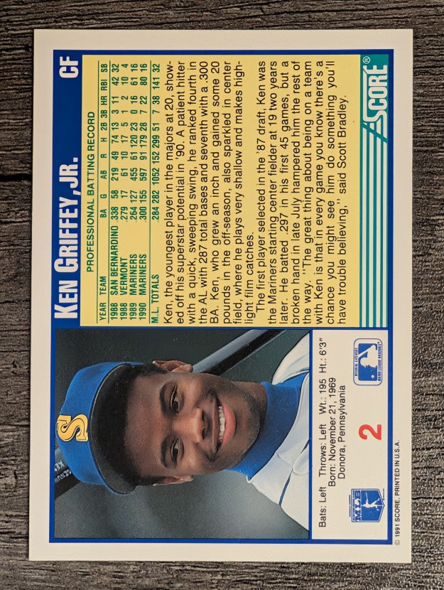 1991 Score #2 Ken Griffey Jr.