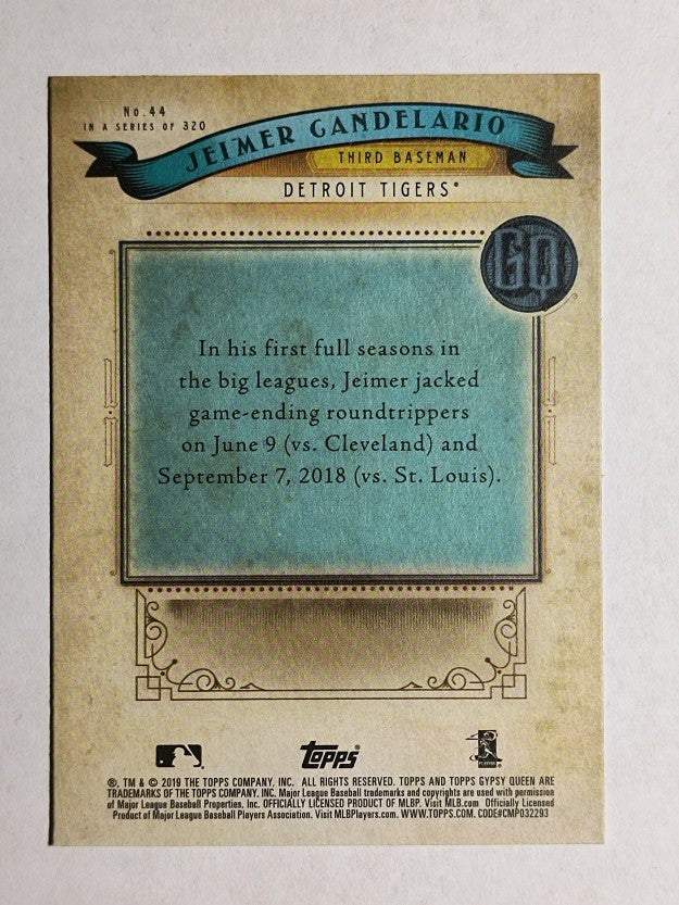 2019 Topps Gypsy Queen #44 Jeimer Candelario