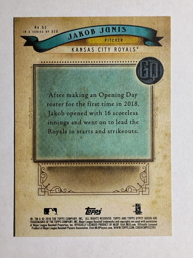 2019 Topps Gypsy Queen #52 Jakob Junis