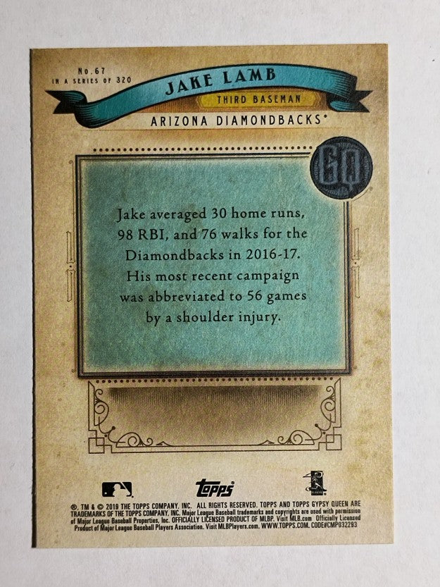 2019 Topps Gypsy Queen #67 Jake Lamb