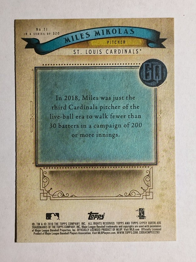 2019 Topps Gypsy Queen #71 Miles Mikolas
