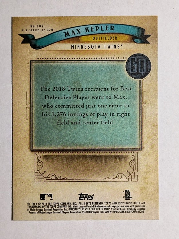 2019 Topps Gypsy Queen #107 Max Kepler