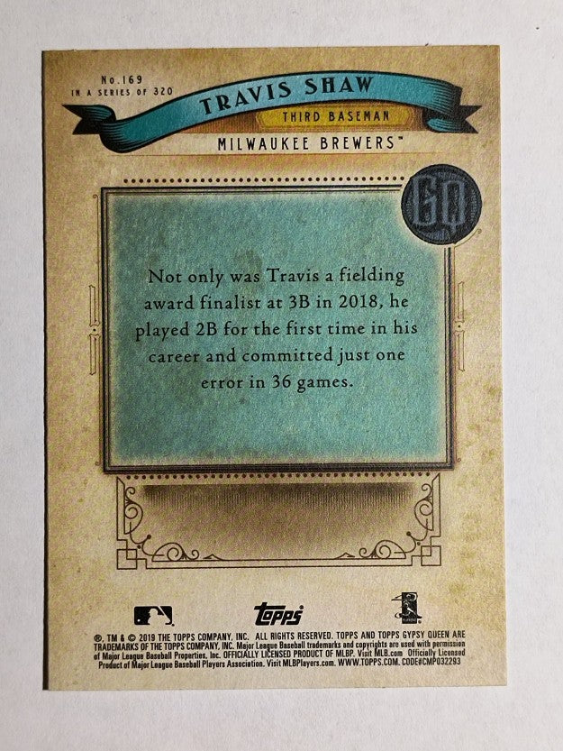 2019 Topps Gypsy Queen #169 Travis Shaw