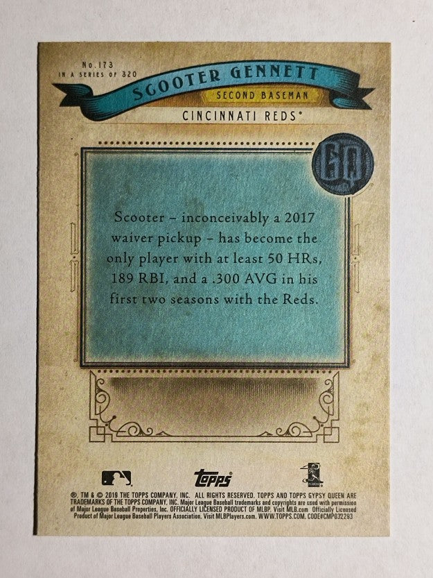 2019 Topps Gypsy Queen #173 Scooter Gennett