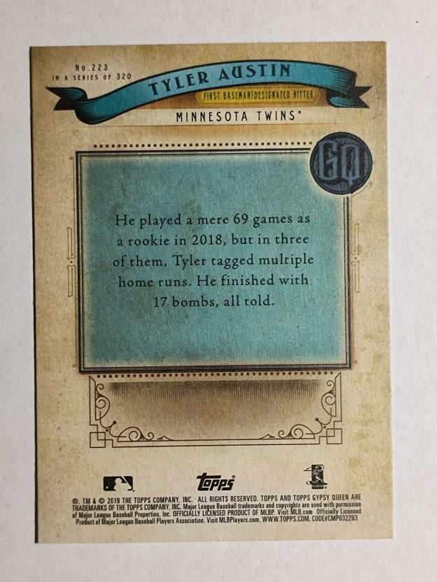 2019 Topps Gypsy Queen #223 Tyler Austin