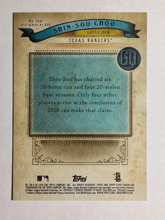 2019 Topps Gypsy Queen #258 Shin-Soo Choo