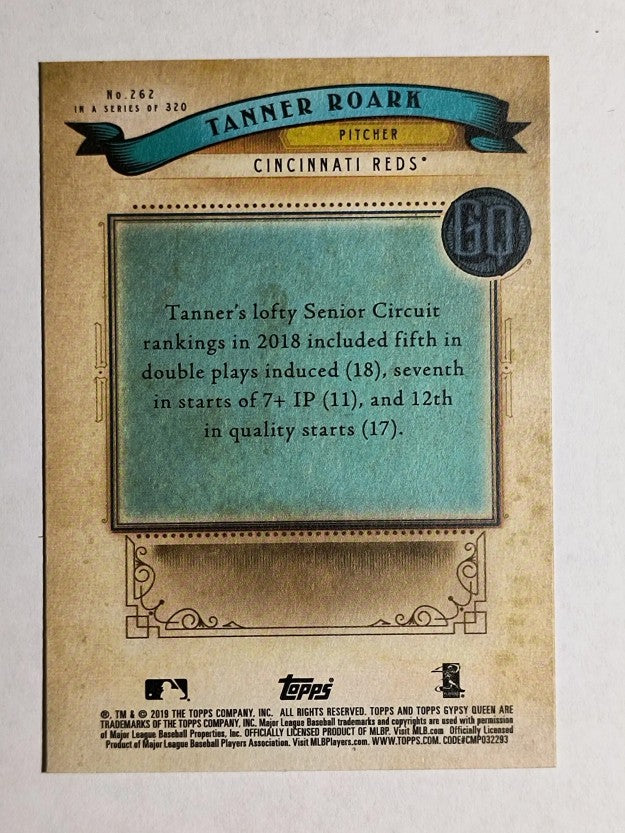 2019 Topps Gypsy Queen #262 Tanner Roark