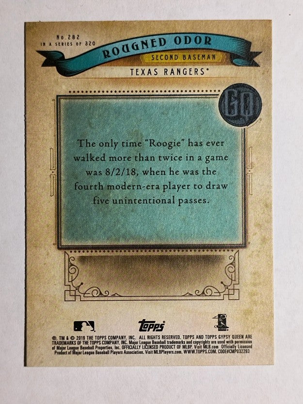 2019 Topps Gypsy Queen #282 Rougned Odor