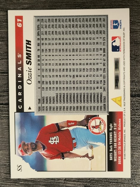 1996 Score #61 Ozzie Smith
