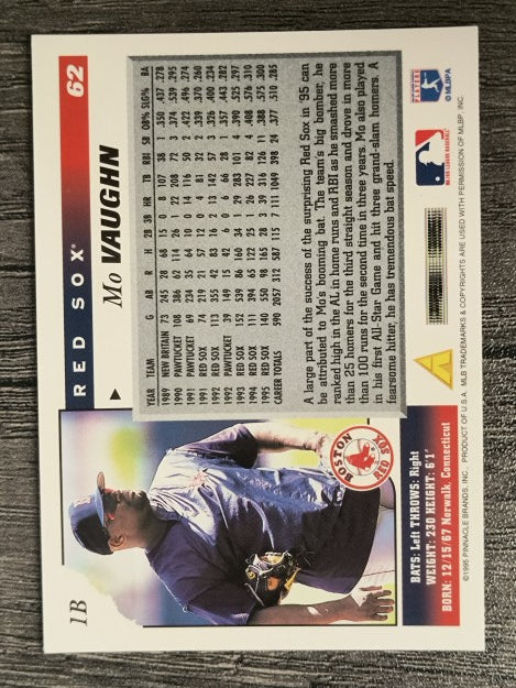 1996 Score #62 Mo Vaughn