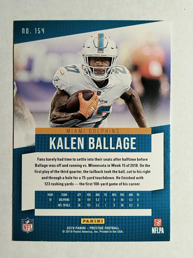 2019 Prestige #154 Kalen Ballage