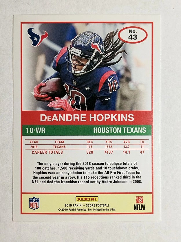2019 Score #43 DeAndre Hopkins