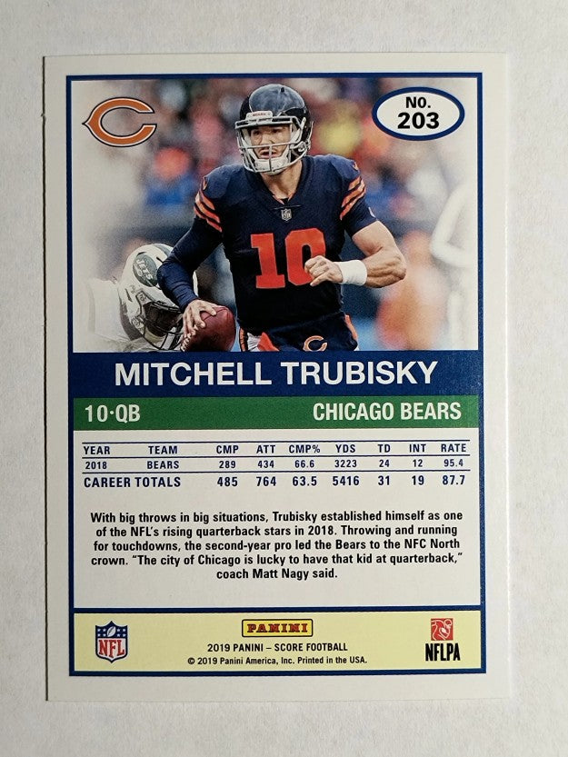 2019 Score #203 Mitchell Trubisky