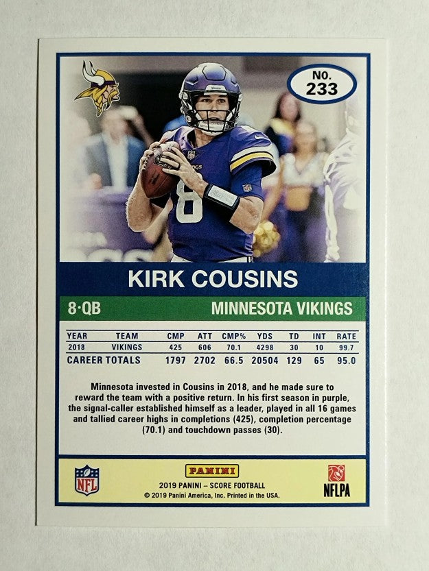 2019 Score #233 Kirk Cousins