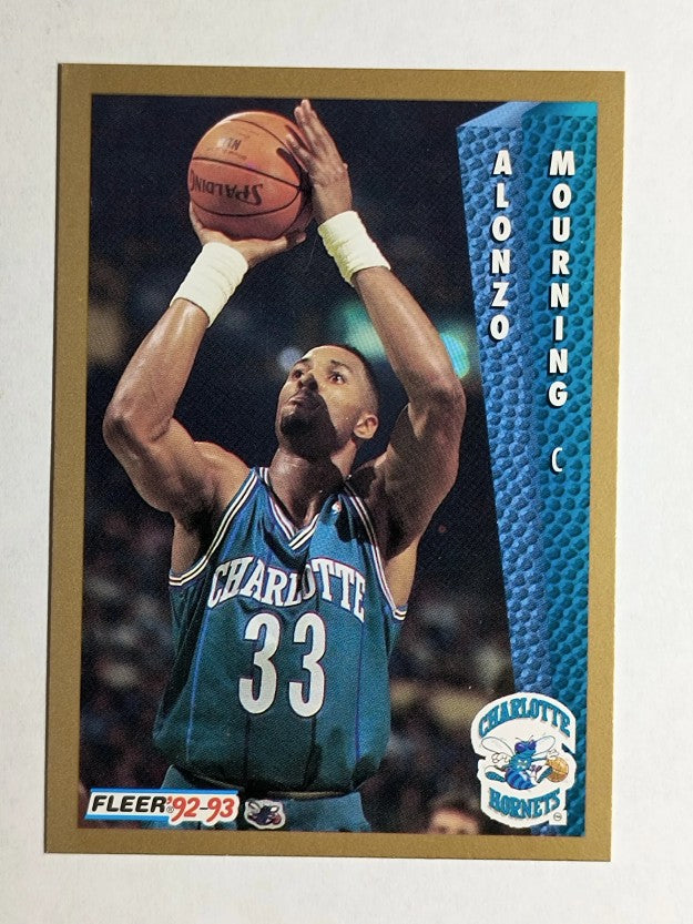 1992-93 Fleer #311 Alonzo Mourning RC