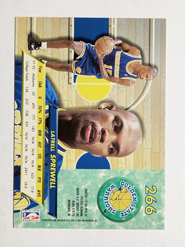1992-93 Ultra #266 Latrell Sprewell RC