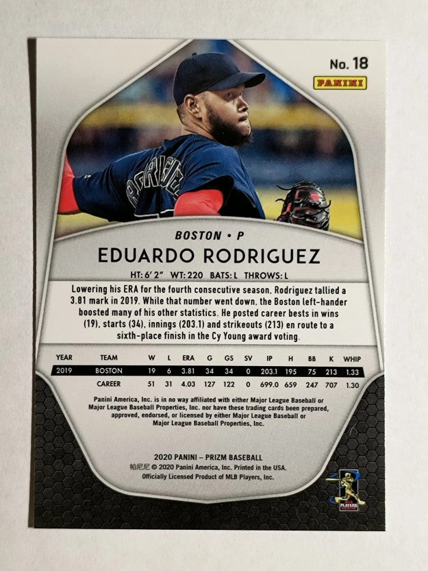 2020 Panini Prizm #18 Eduardo Rodriguez