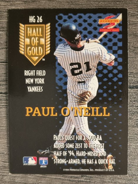 1995 Score Hall of Gold #HG26 Paul O'Neill (NM)