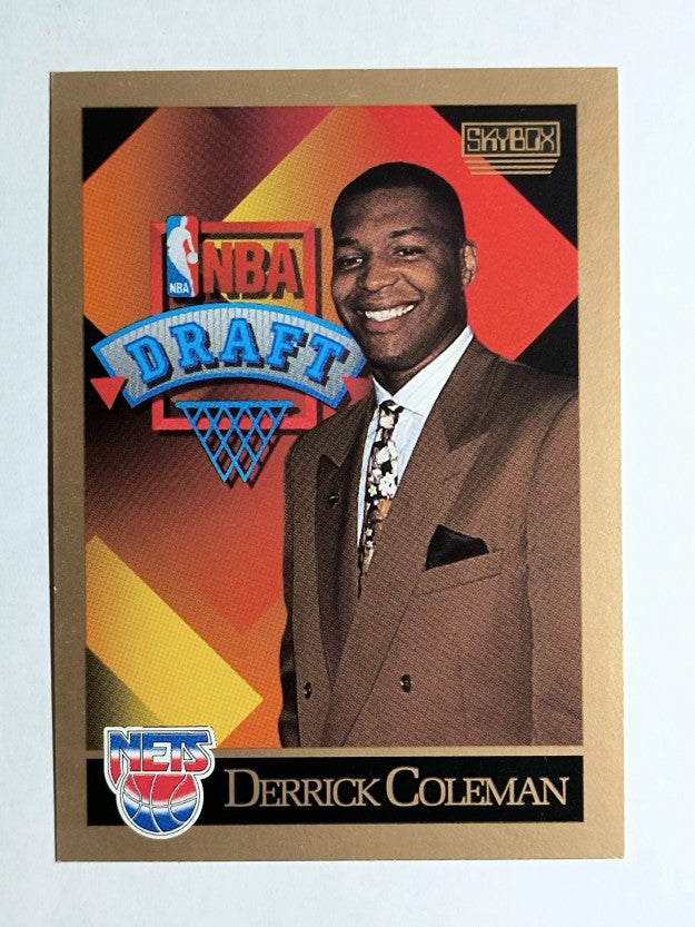 1990-91 SkyBox #362 Derrick Coleman RC