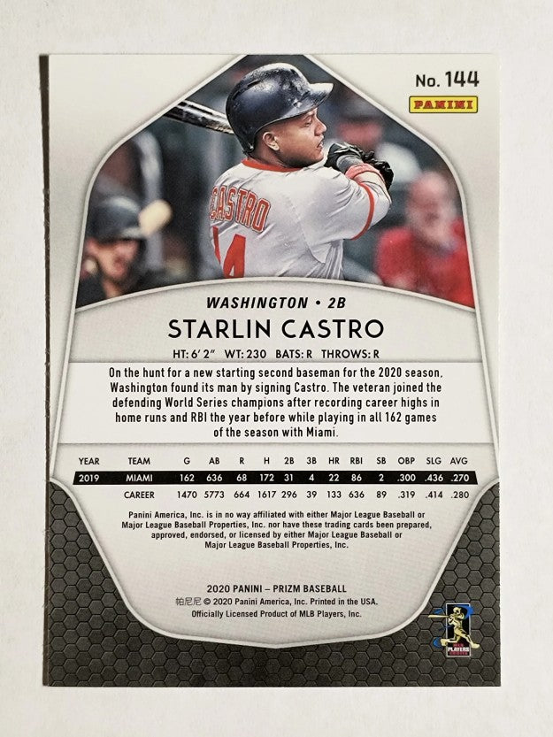 2020 Panini Prizm #144 Starlin Castro