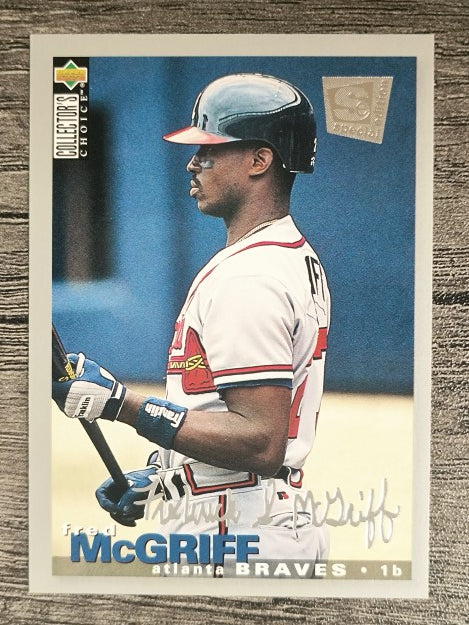 1995 Collector's Choice SE Silver Signature #65 Fred McGriff
