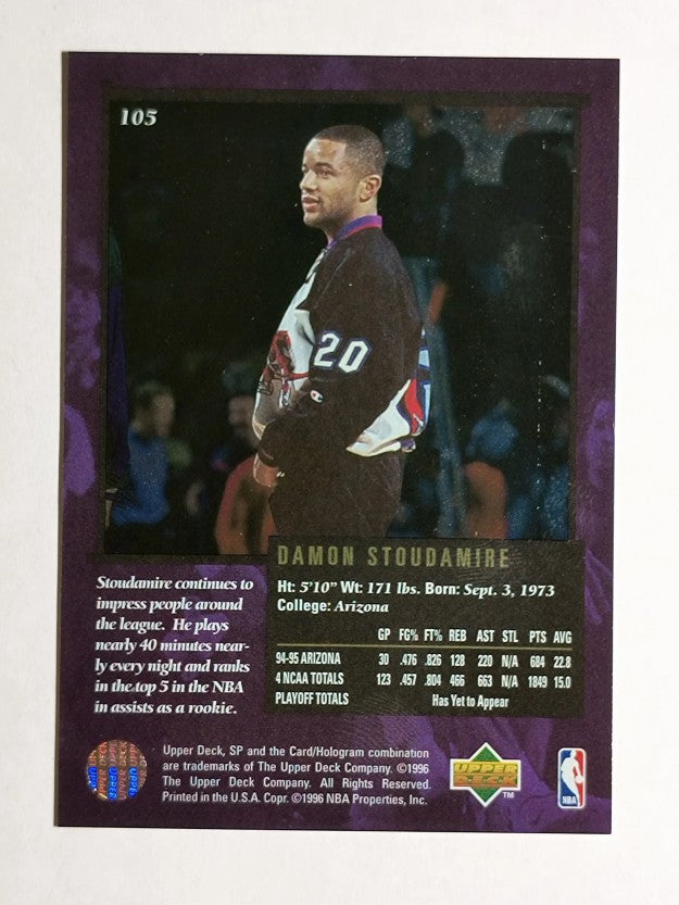 1995-96 SP Championship #105 Damon Stoudamire RC