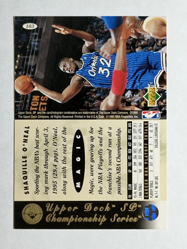 1994-95 SP Championship #103 Shaquille O'Neal