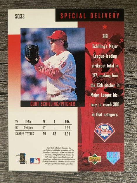 1998 Collector's Choice StarQuest #SQ33 Curt Schilling SD