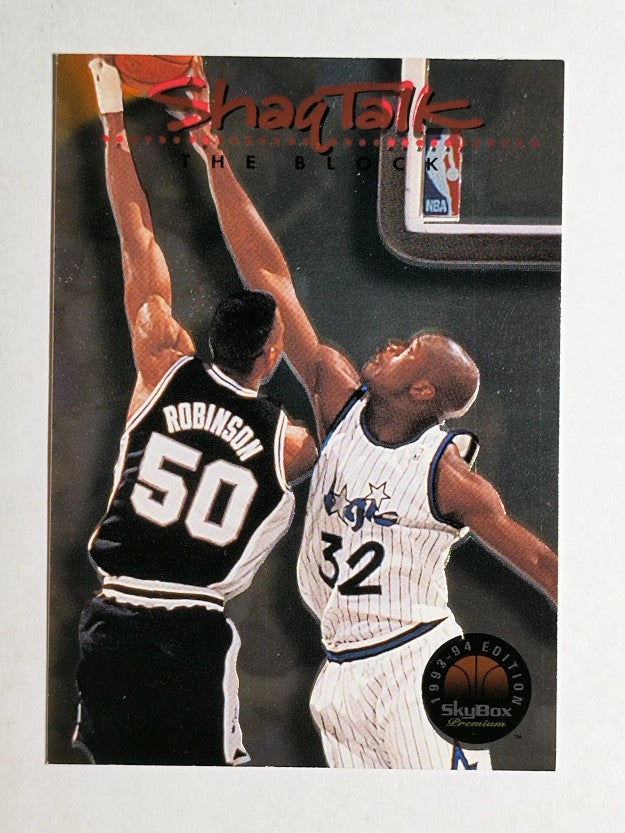 1993-94 SkyBox Premium Shaq Talk #2 Shaquille O'Neal/The Block