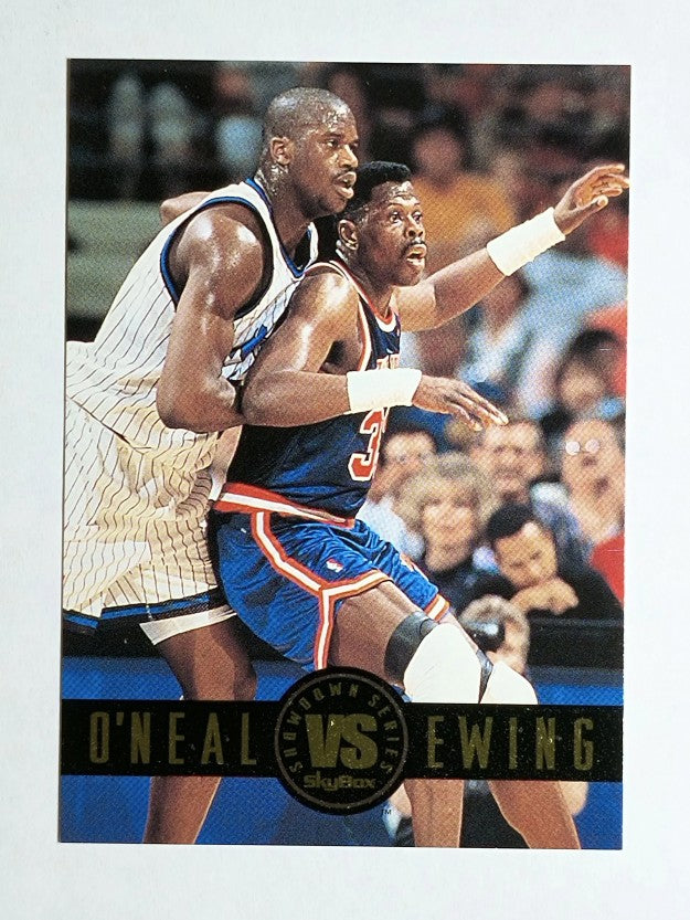 1993-94 SkyBox Premium Showdown Series #SS2 Shaquille O'Neal/Patrick Ewing