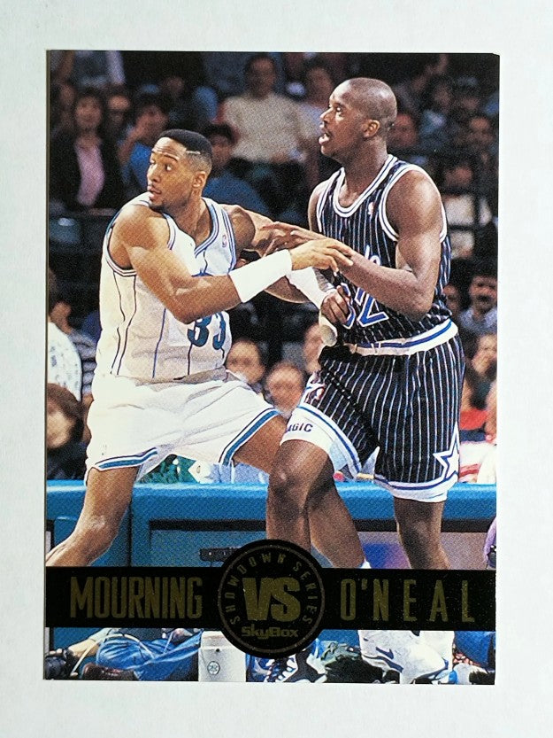 1993-94 SkyBox Premium Showdown Series #SS3 Alonzo Mourning/Shaquille O'Neal