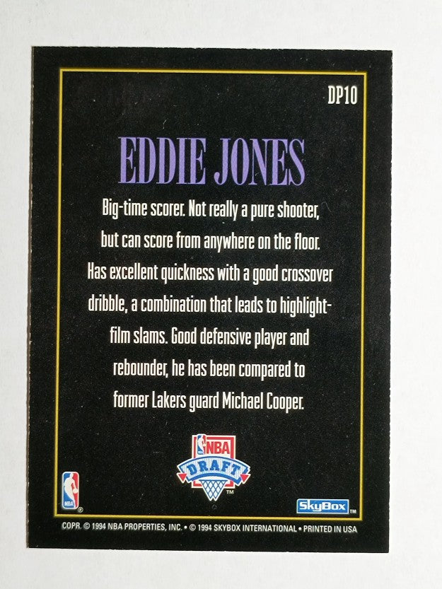 1994-95 SkyBox Premium Draft Picks #DP10 Eddie Jones