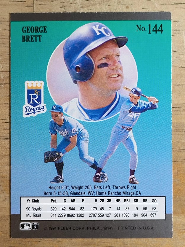 1991 Ultra #144 George Brett