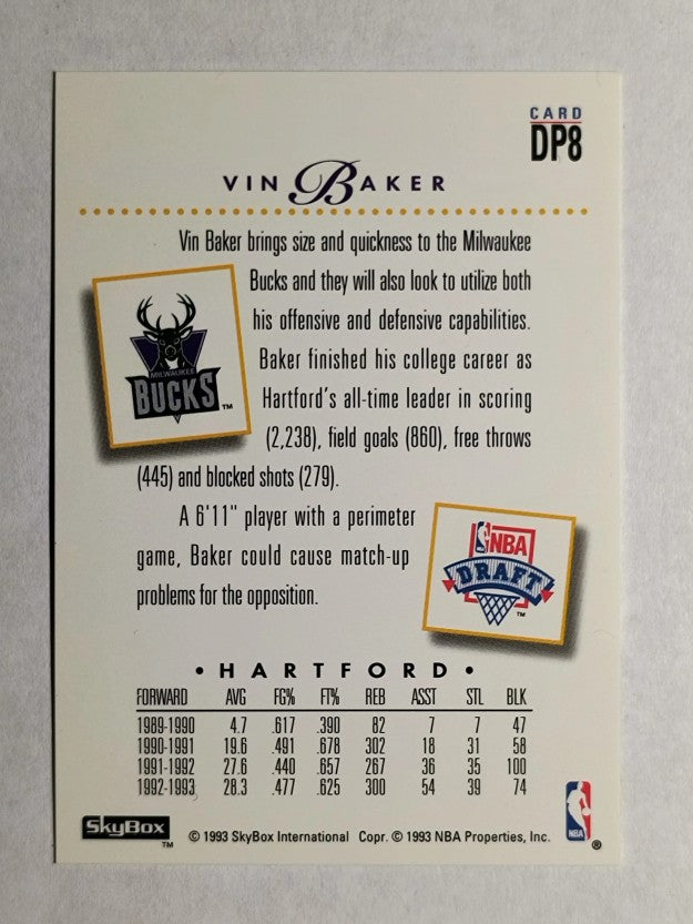 1993-94 SkyBox Premium Draft Picks #DP8 Vin Baker