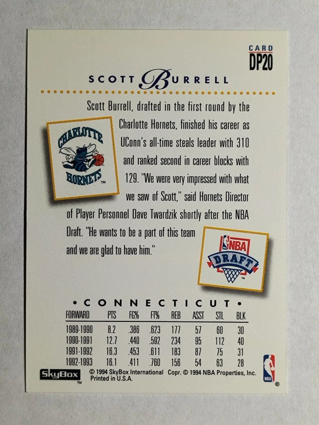 1993-94 SkyBox Premium Draft Picks #DP20 Scott Burrell