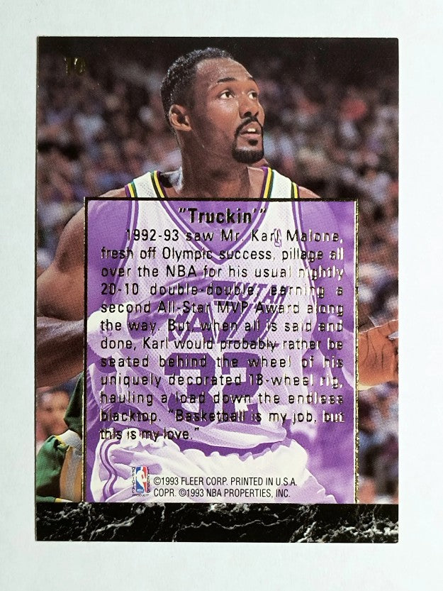 1993-94 Ultra Karl Malone #10 Karl Malone/Truckin'